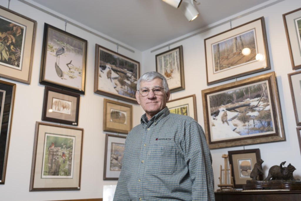 Ken Hunter in his gallery. – Inside Pennsylvania Magazine